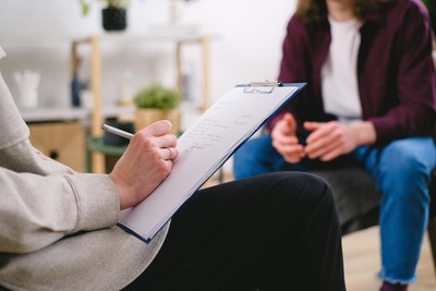 An initial intake consultation