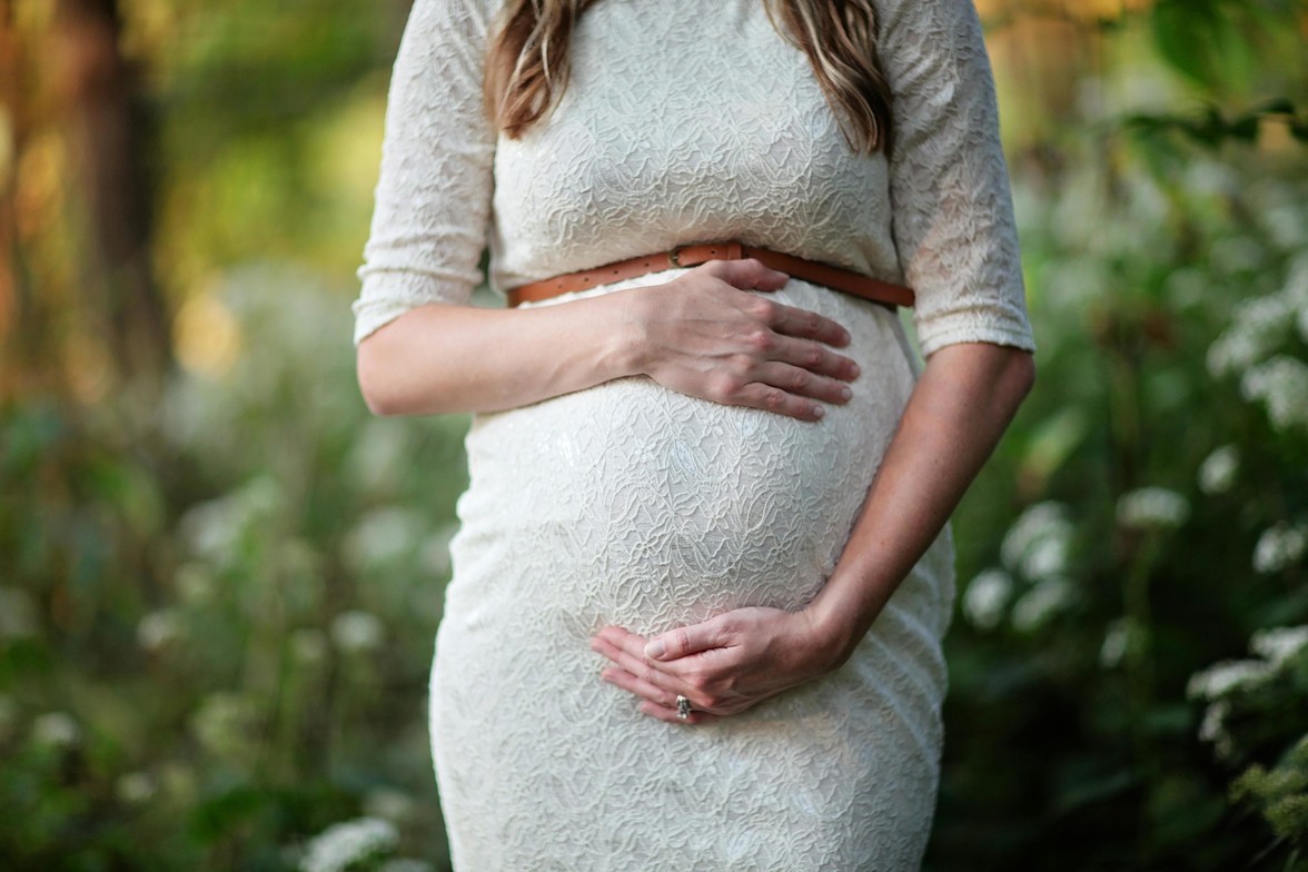 A healthy pregnant woman