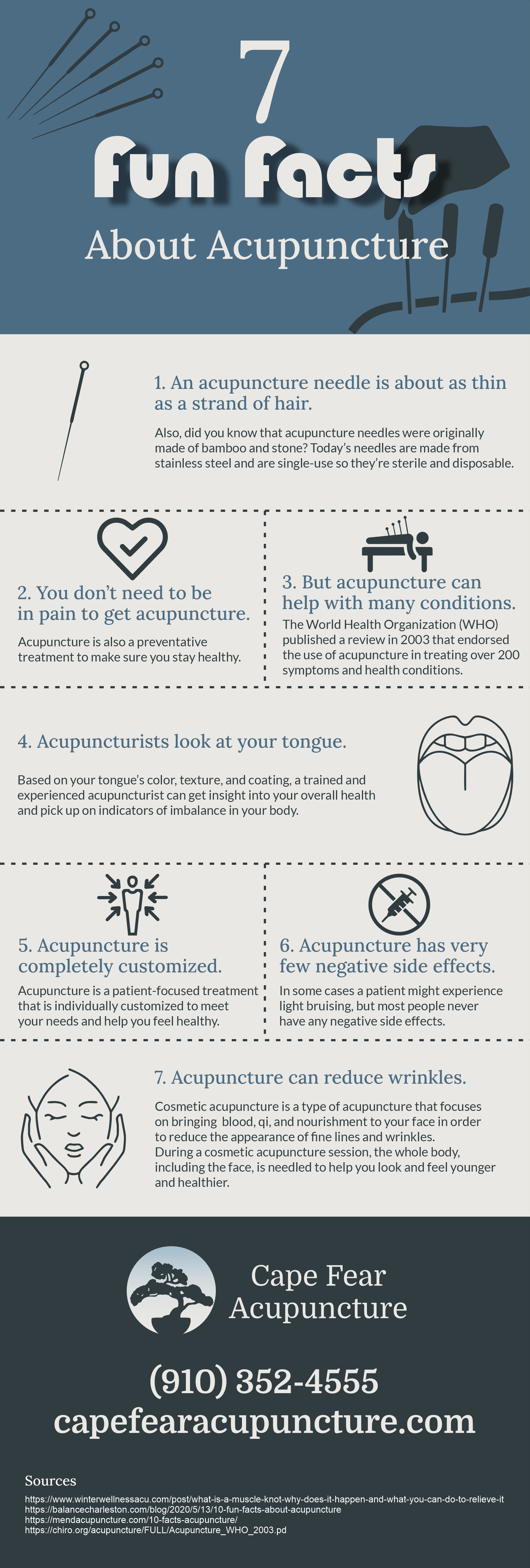 7 Fun Facts About Acupuncture Infographic